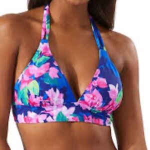 New No Tag Tommy Bahama Women’s Bougainvillea Reversible Halter Bikini Top Large